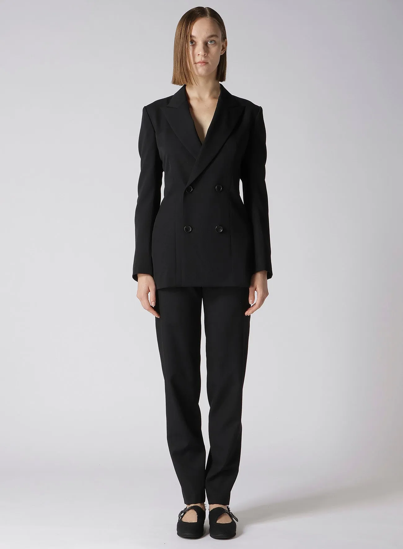 2/80 WOOL GABARDINE BACKSIDE WIRE JACKET