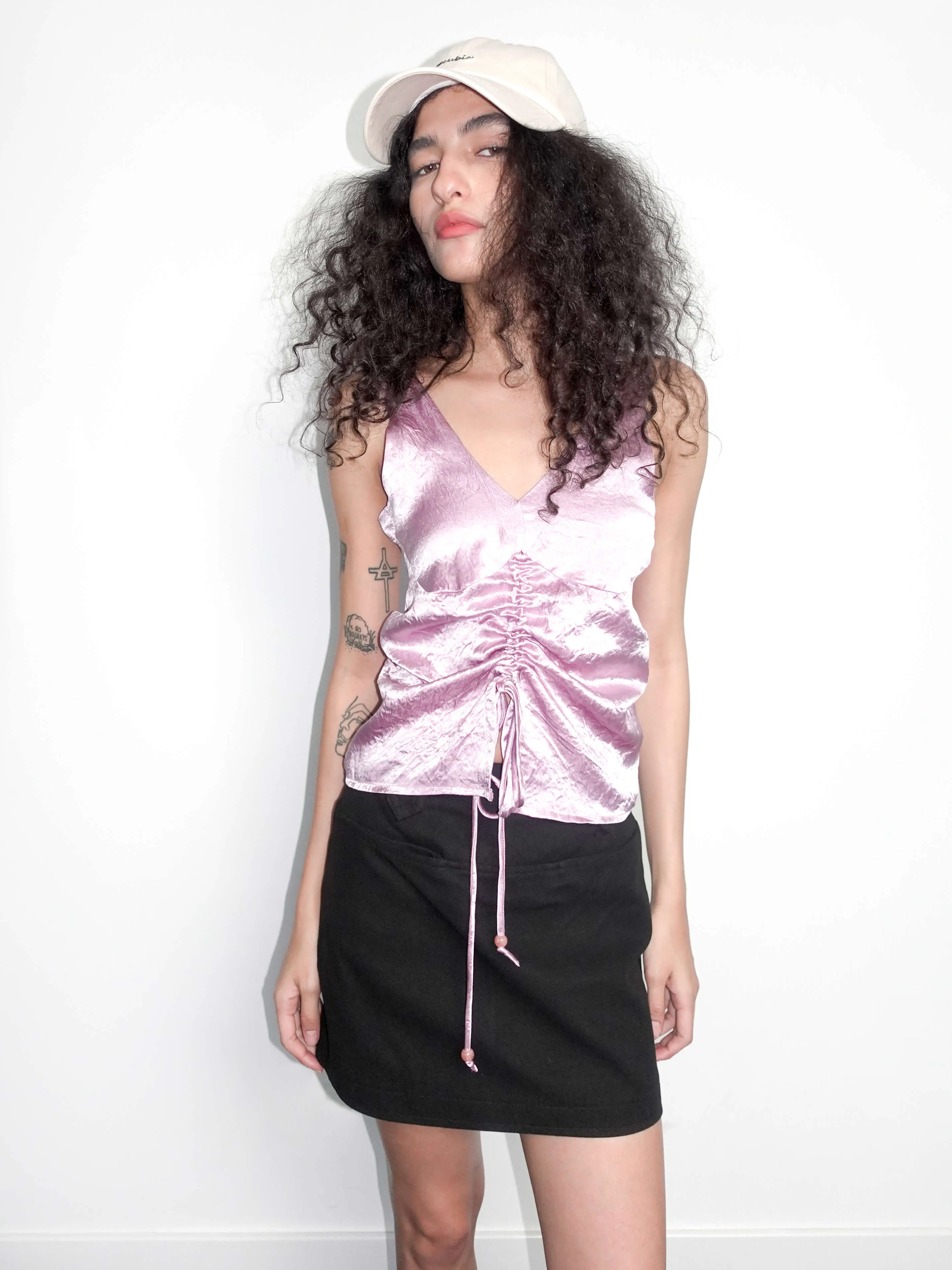 A-line Denim Mini Skirt