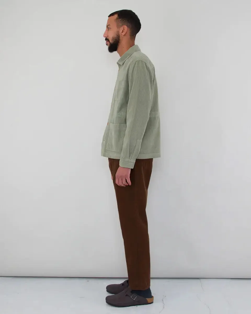 Assembly Jacket- Olive Chunky Cord