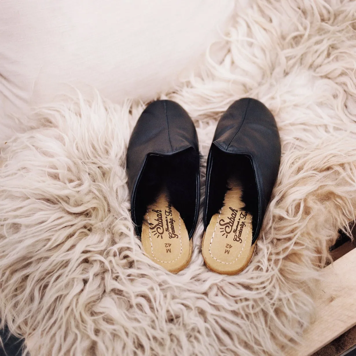 Black on Black Shearling Baba (Mens)