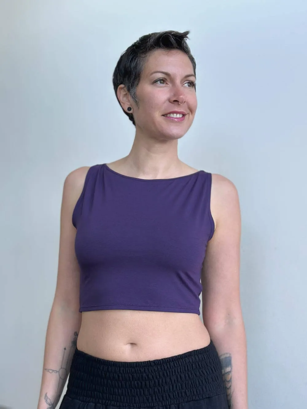 Boatneck Crop Top