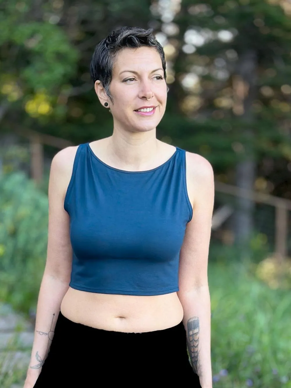 Boatneck Crop Top