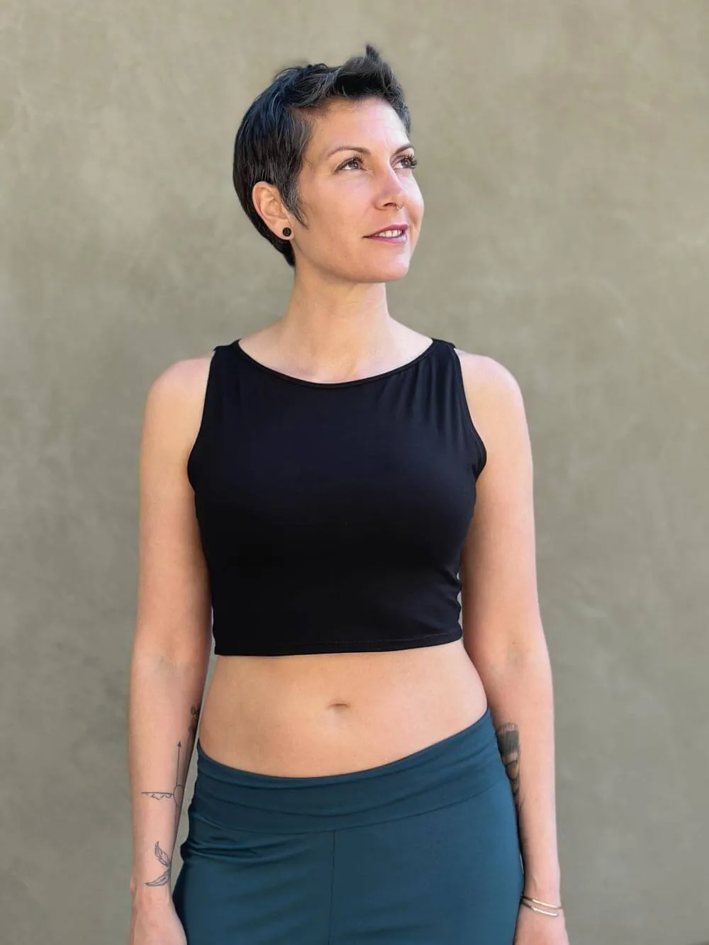 Boatneck Crop Top