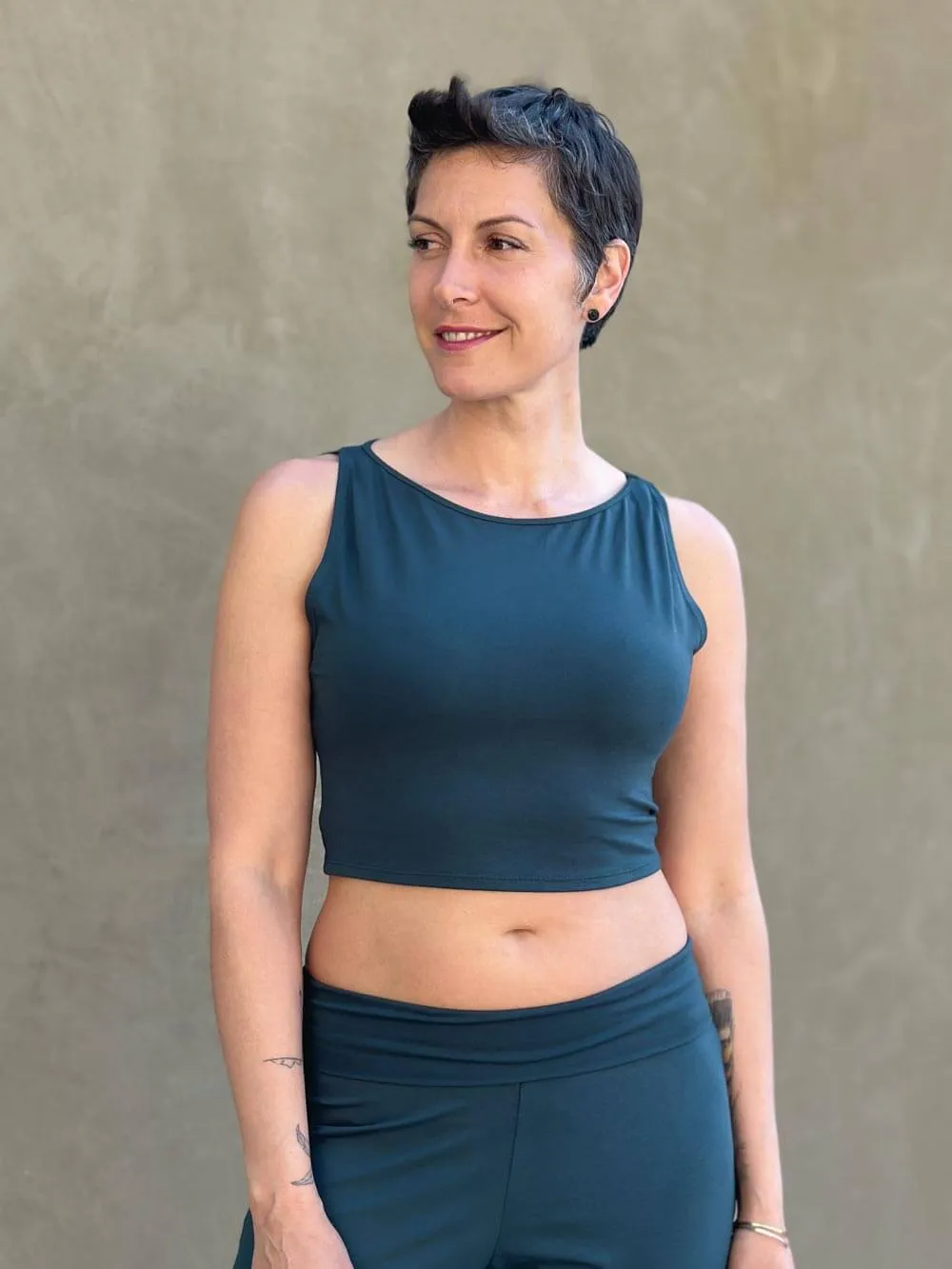 Boatneck Crop Top