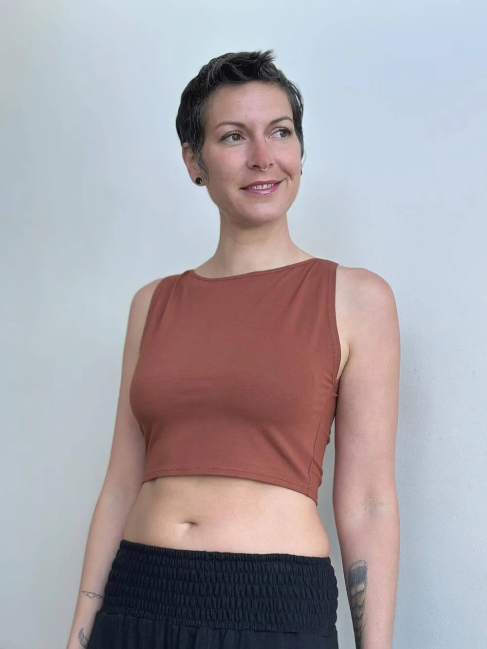 Boatneck Crop Top