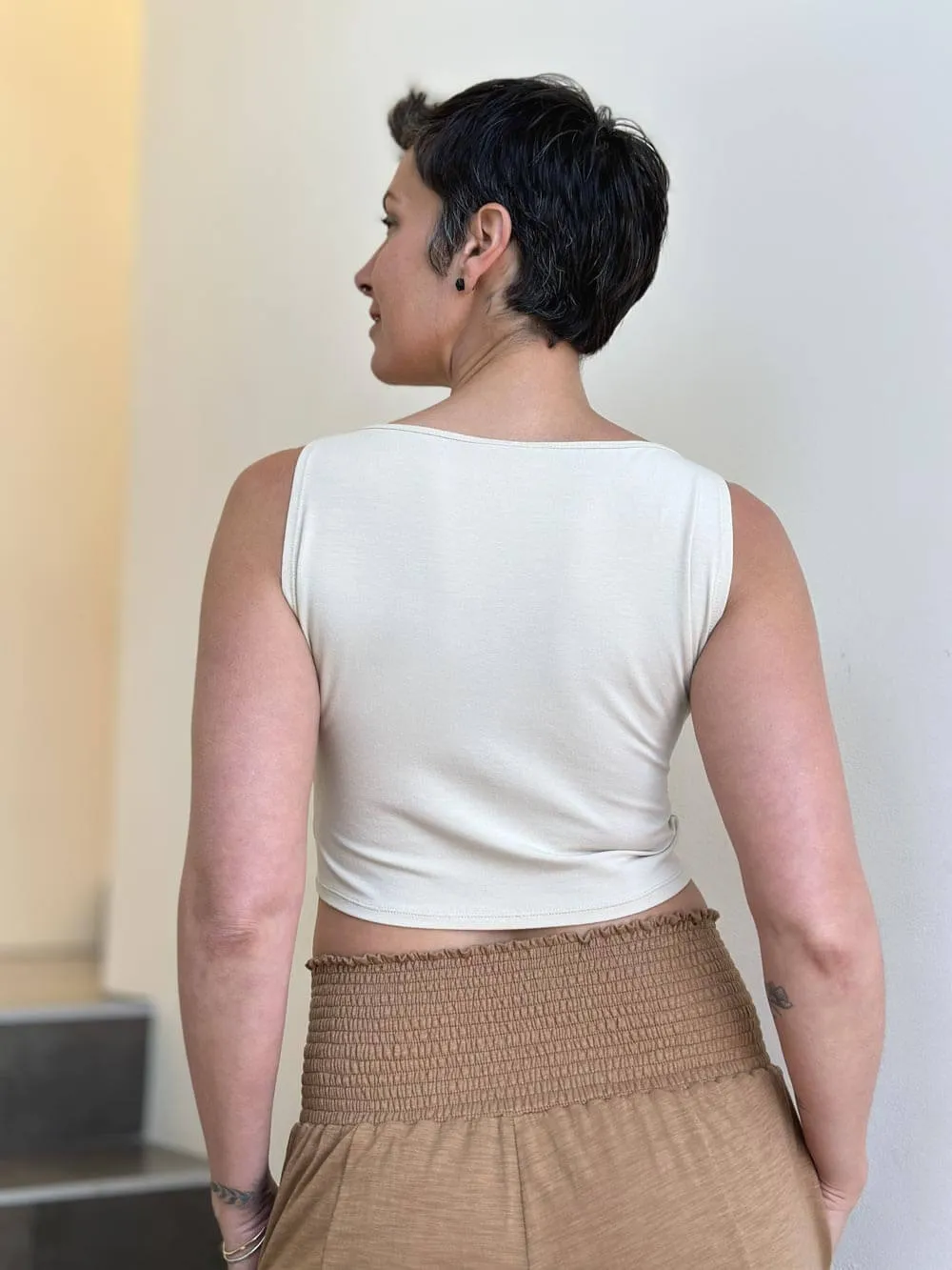 Boatneck Crop Top