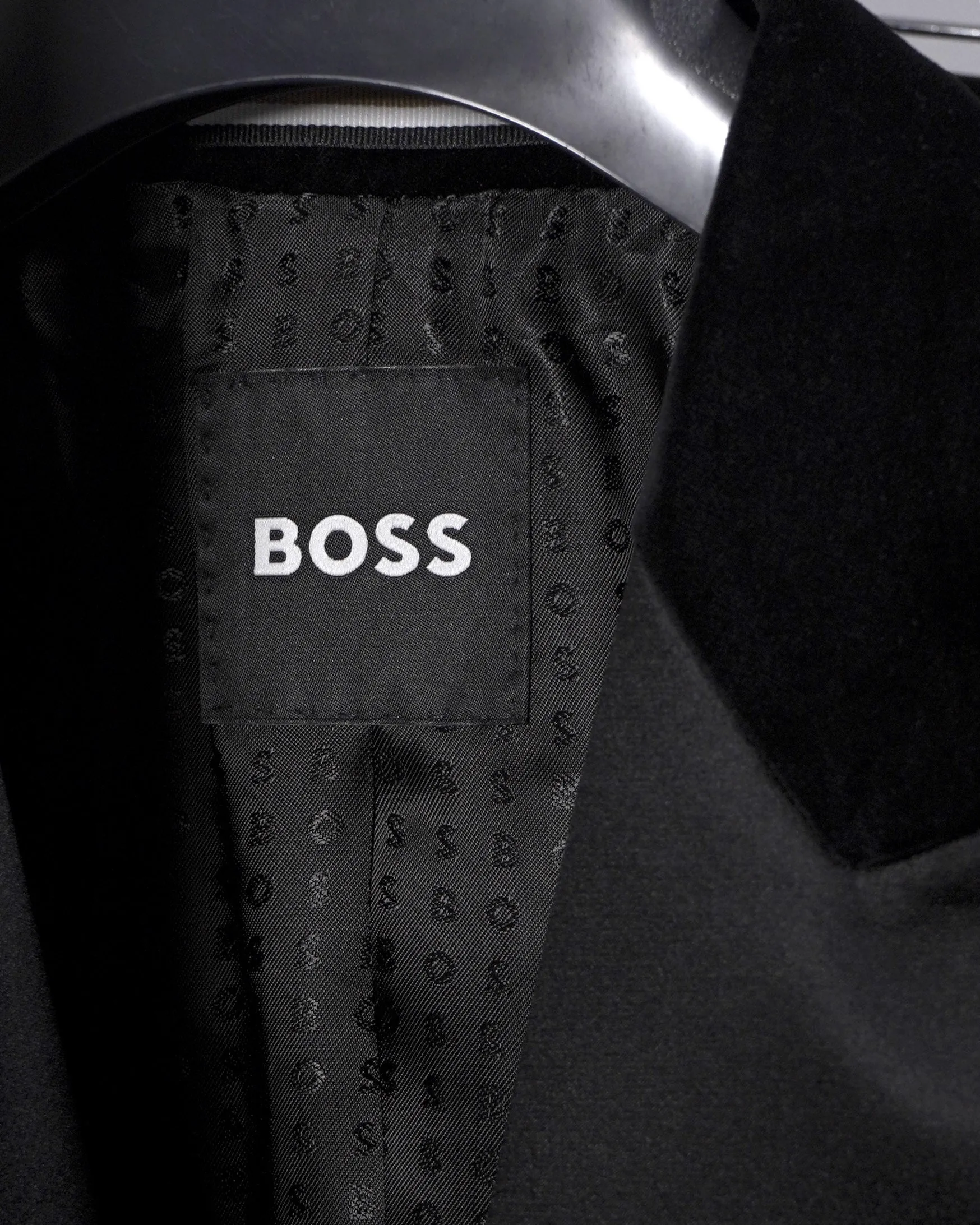 Boss Slim-Fit Cotton Velvet Tuxedo Jacket - Black