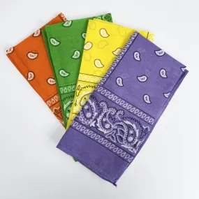 Bright Paisley Cotton Scarves