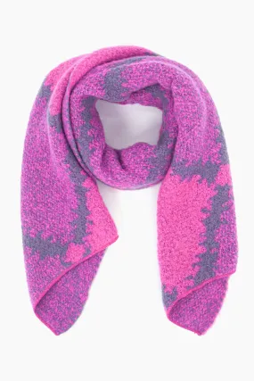 Dove Heavyweight Scarf - Fuchsia, Crosshatch