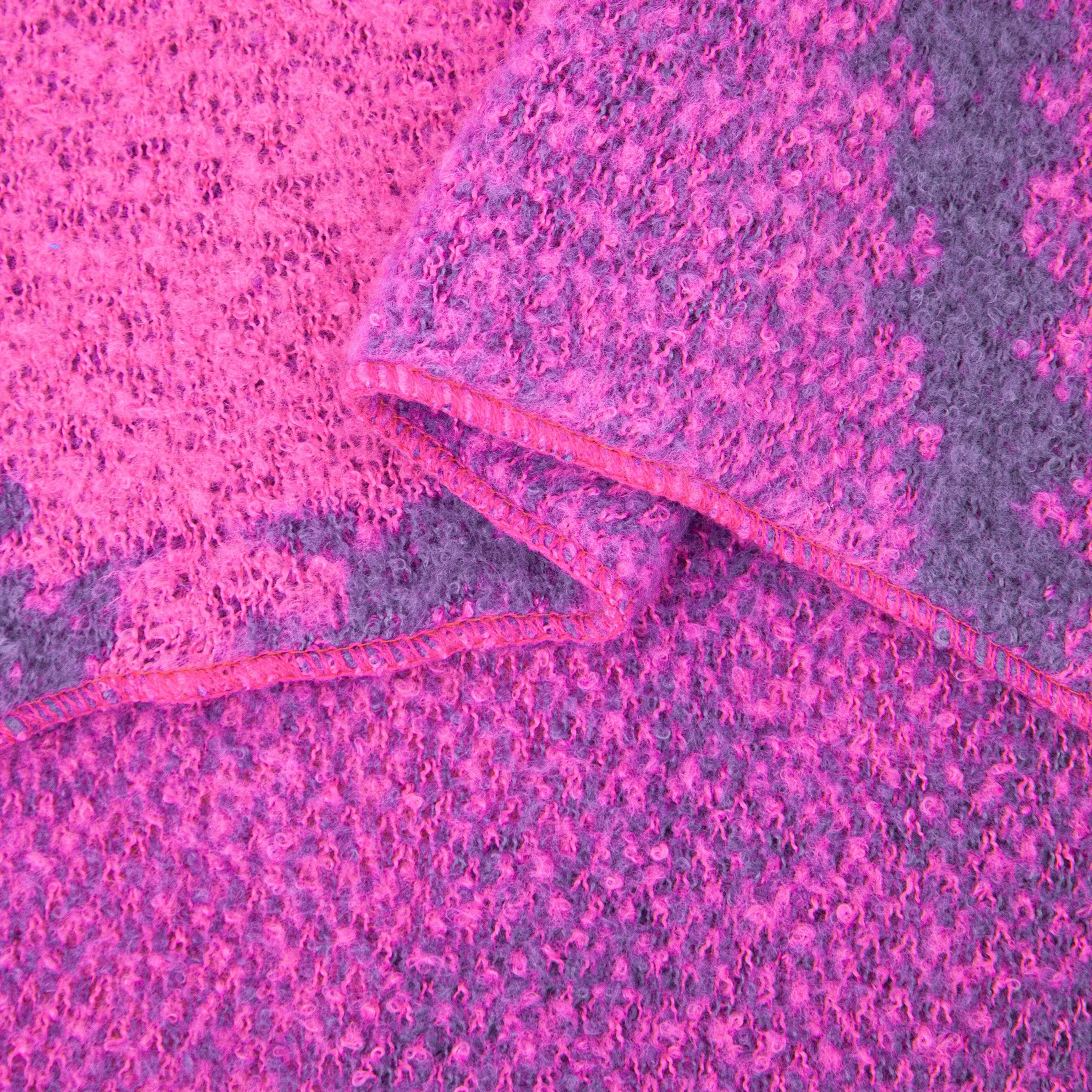Dove Heavyweight Scarf - Fuchsia, Crosshatch