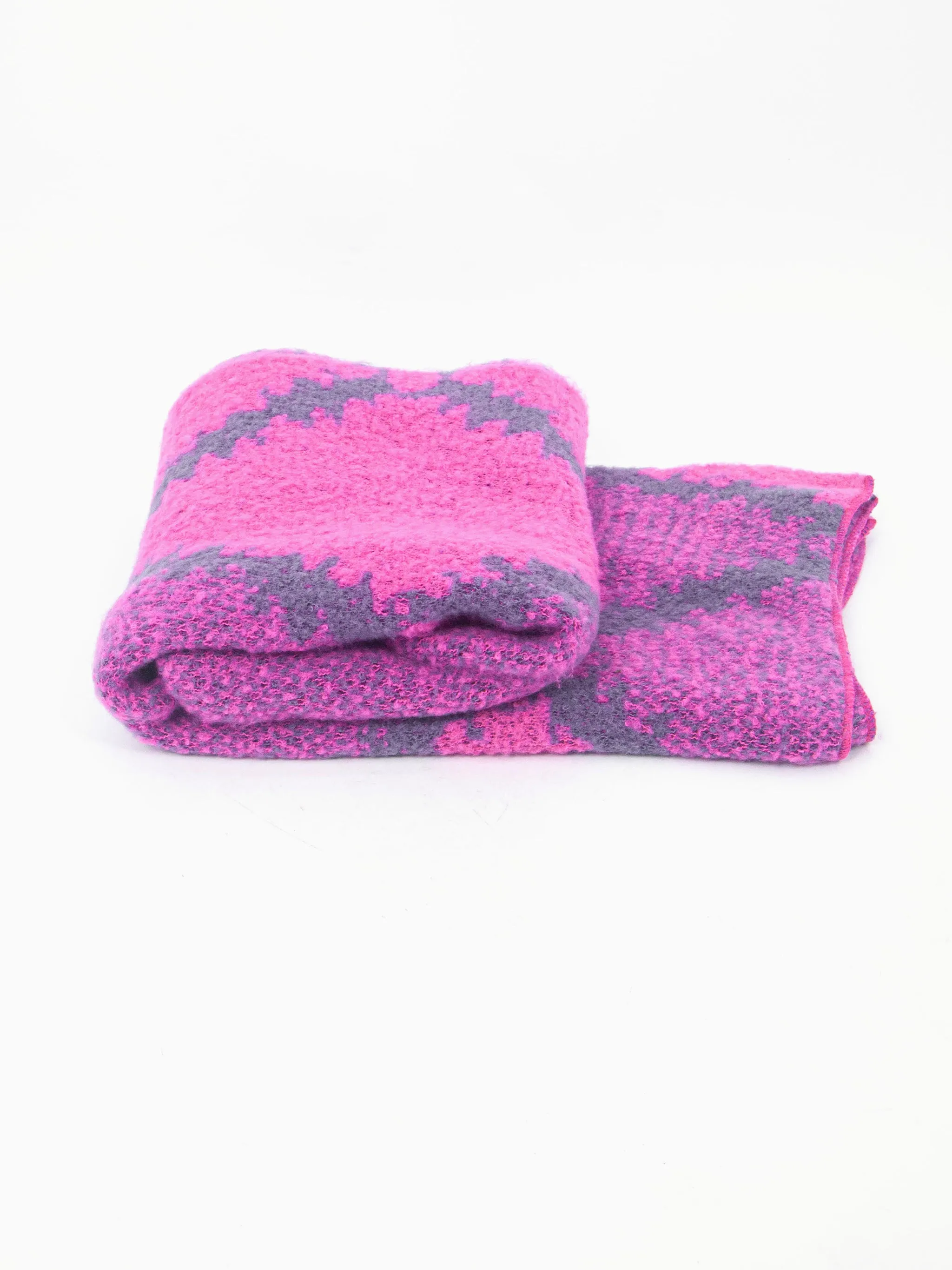 Dove Heavyweight Scarf - Fuchsia, Crosshatch