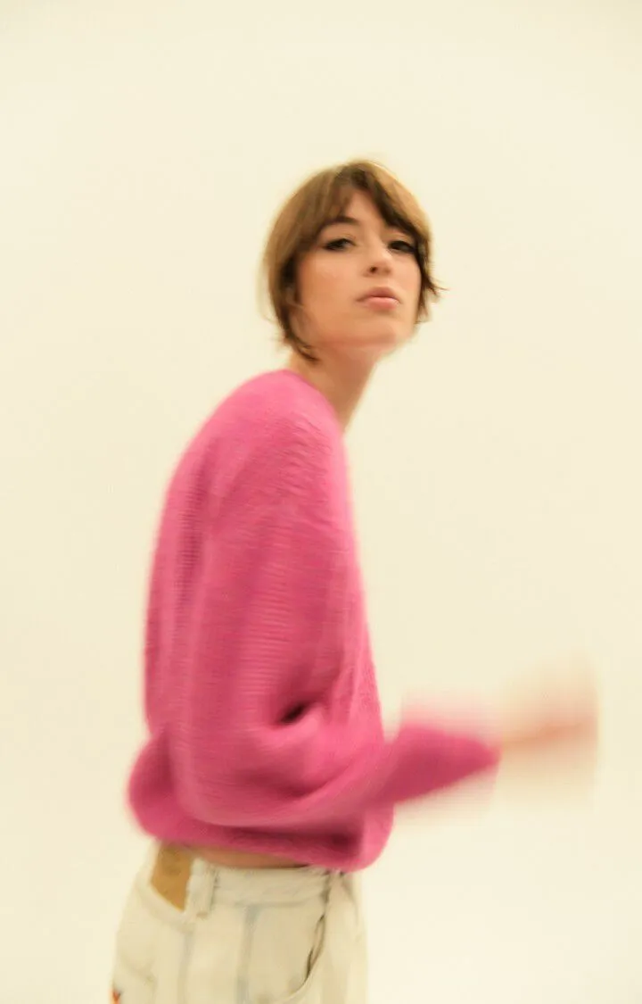 East Jumper - Magenta Chine
