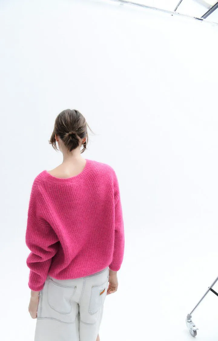 East Jumper - Magenta Chine