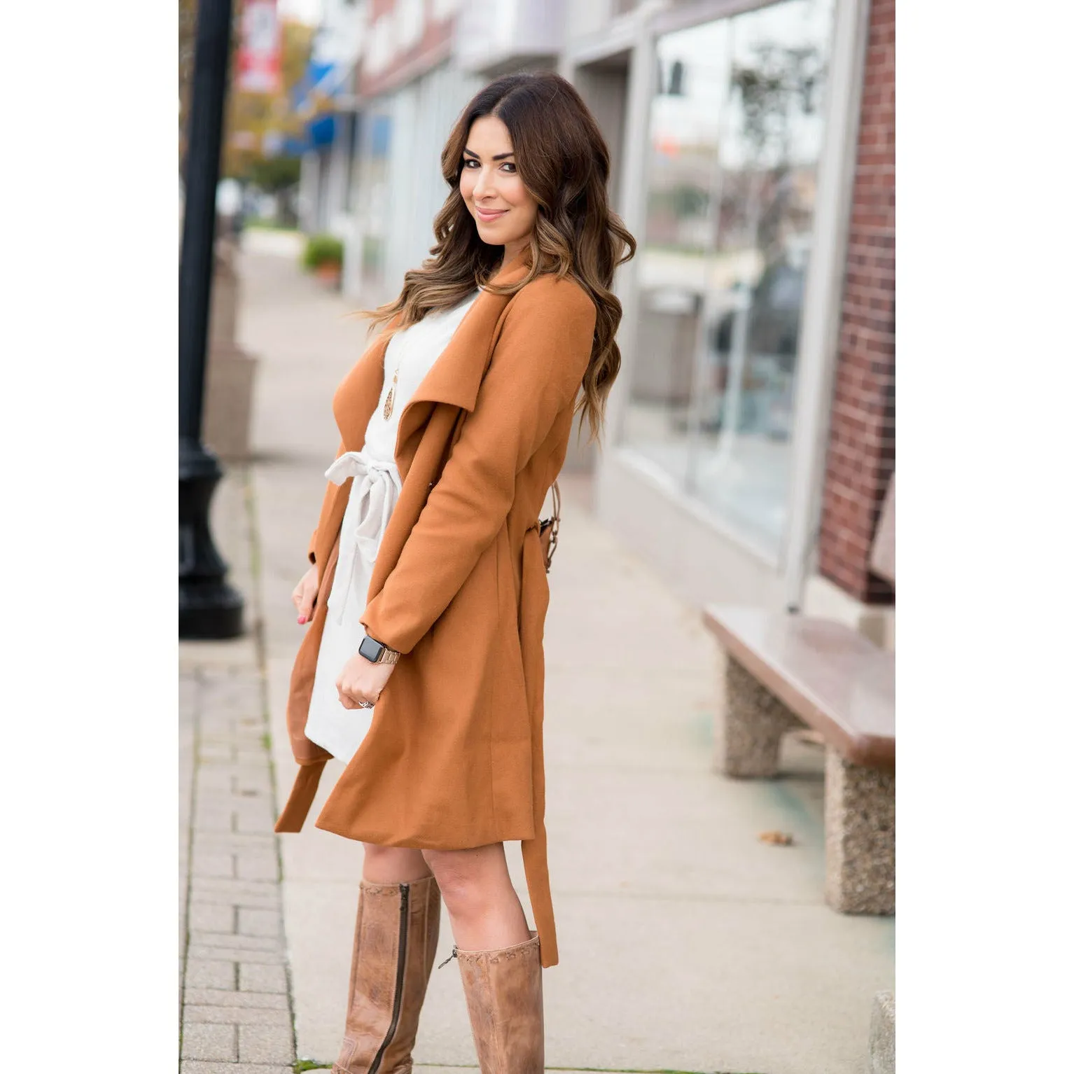 Elegant Short Trench Button Jacket