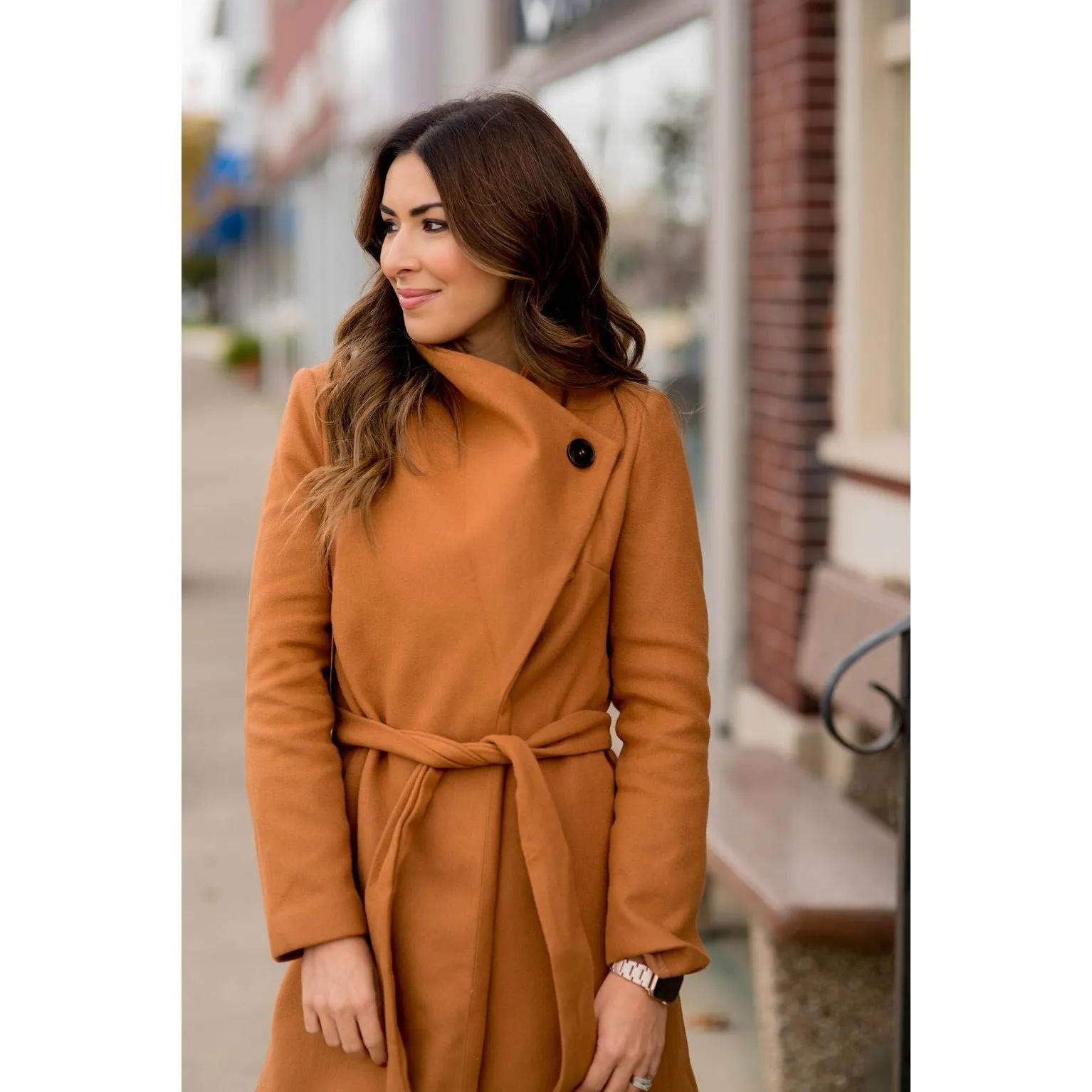 Elegant Short Trench Button Jacket