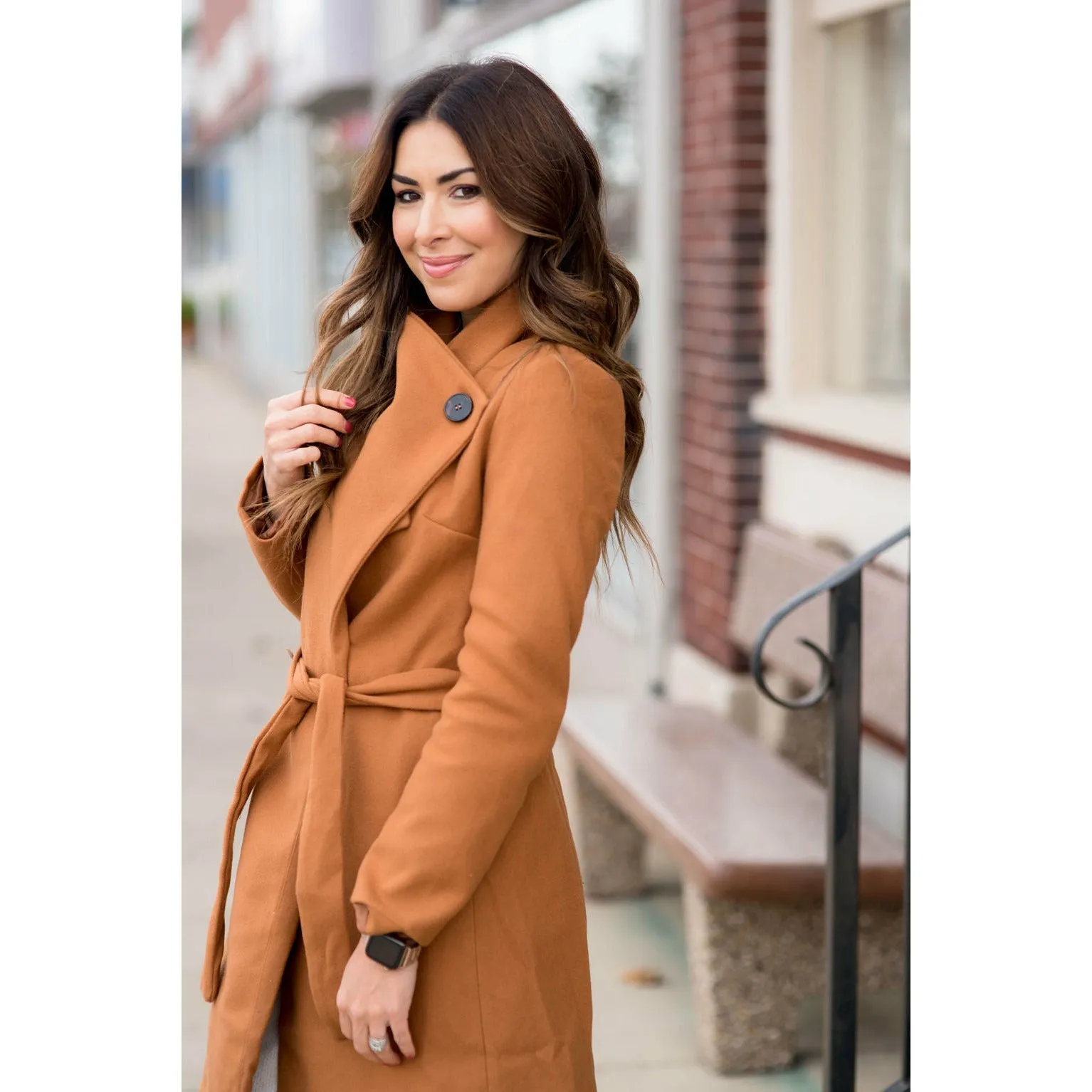 Elegant Short Trench Button Jacket