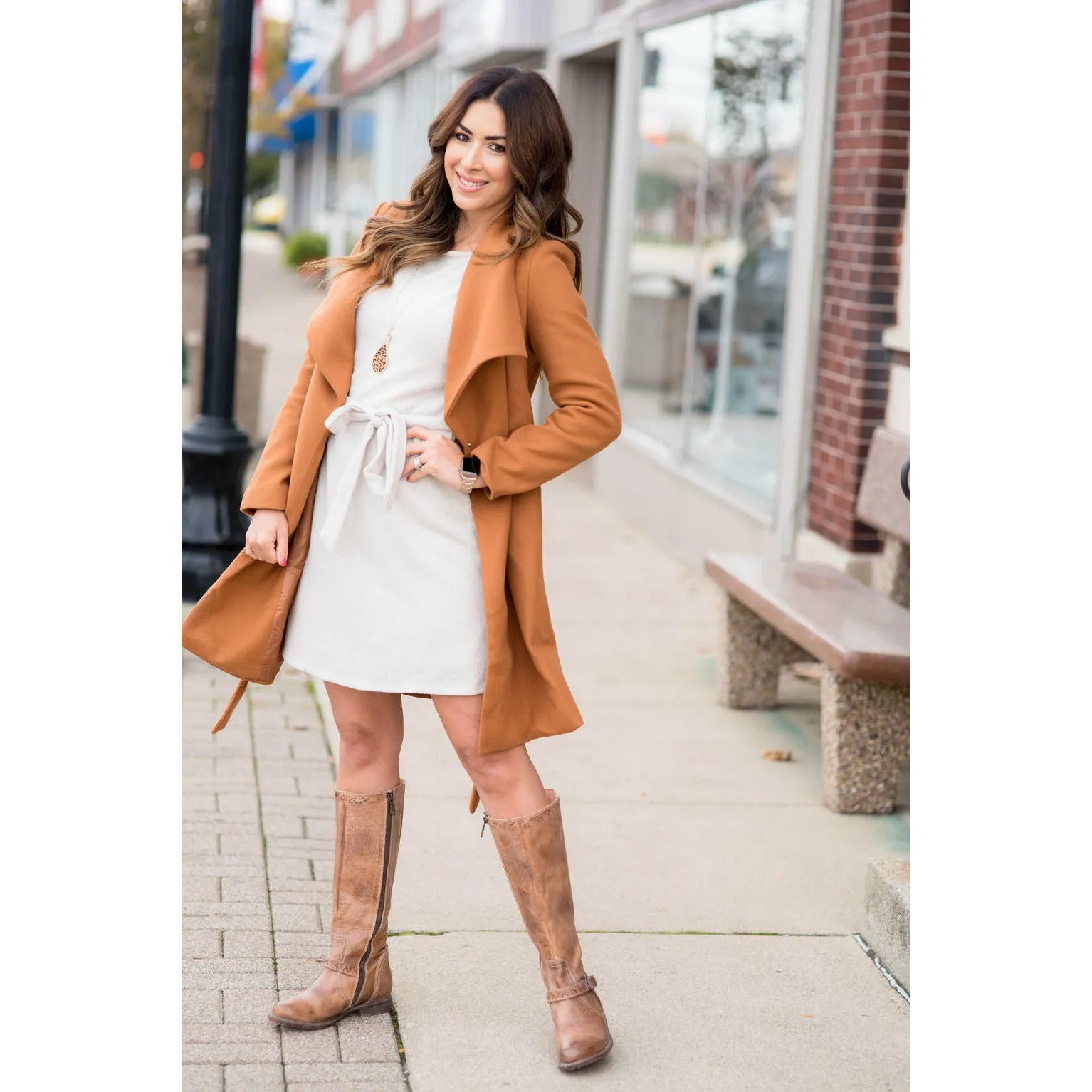 Elegant Short Trench Button Jacket