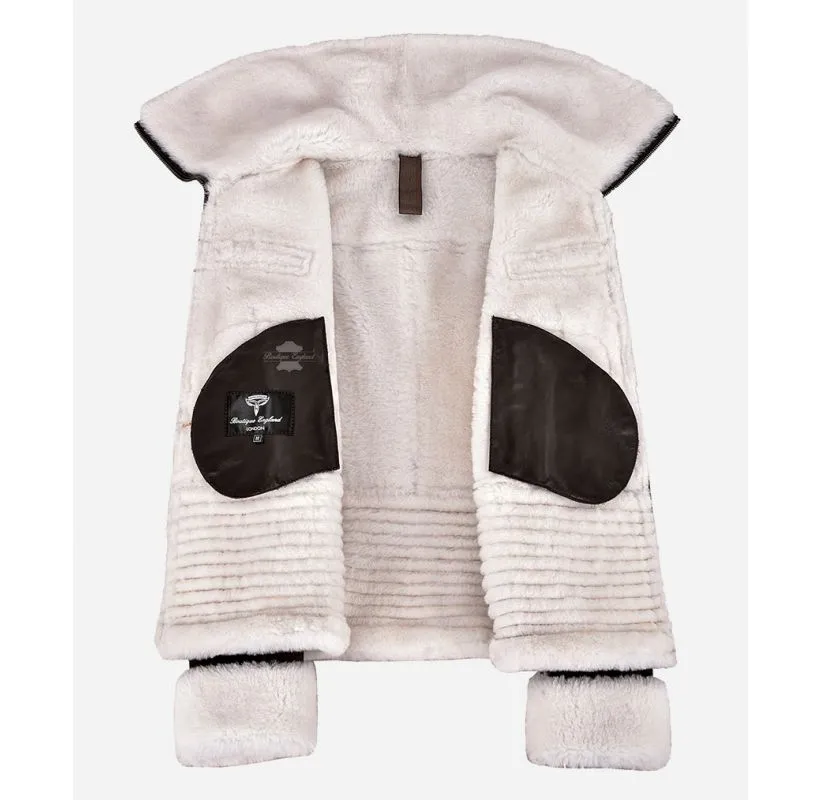Harriet Sheepskin Jacket Ladies Classic b3 Shearling Fur Winter Jacket