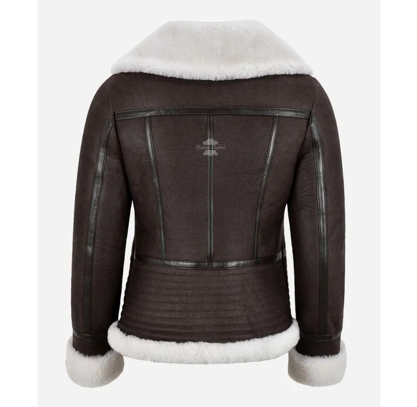 Harriet Sheepskin Jacket Ladies Classic b3 Shearling Fur Winter Jacket