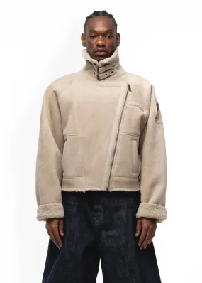 HEAVY FLIGHT SHEARLING JACKET BEIGE