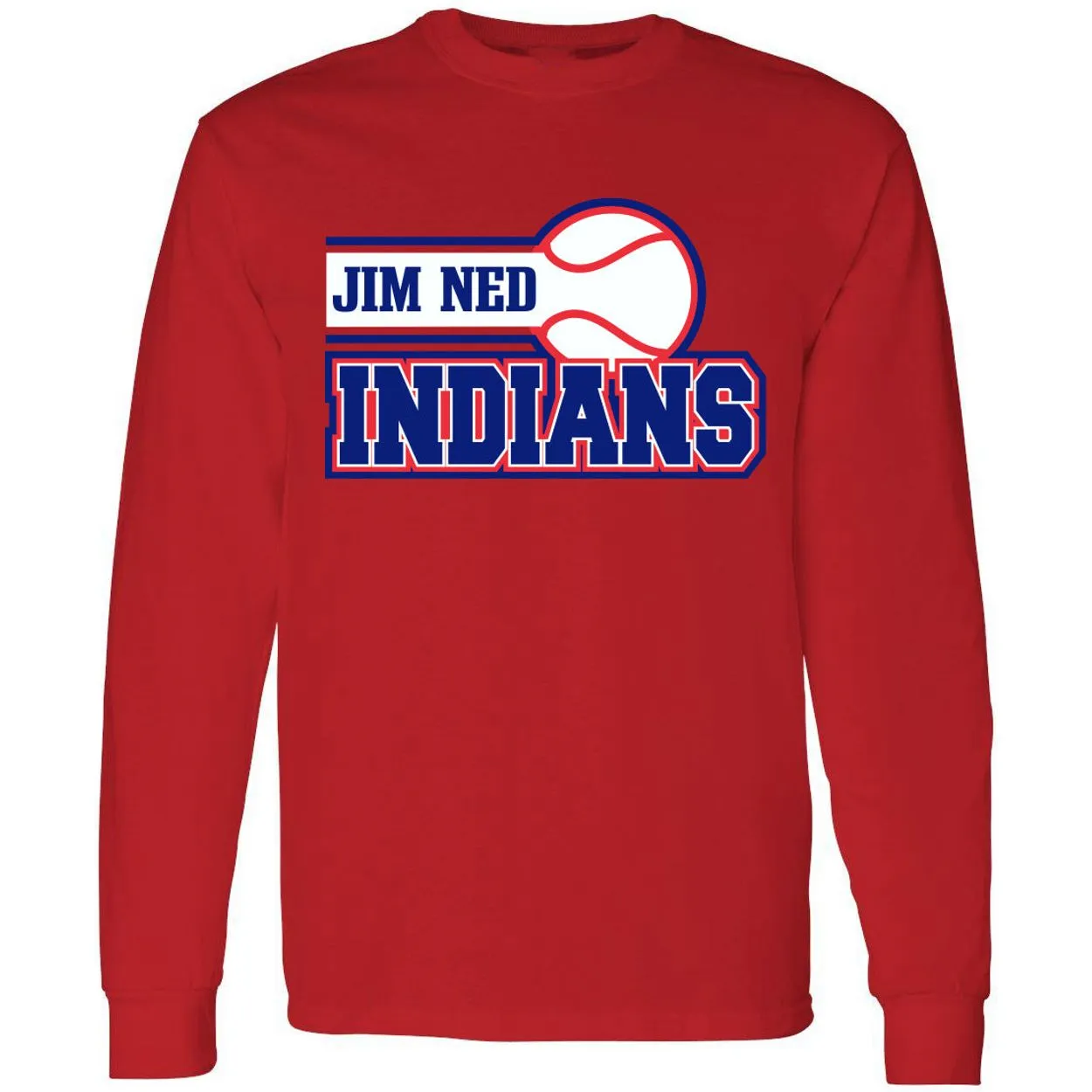 Jim Ned Indians - Tennis Long Sleeve T-Shirt