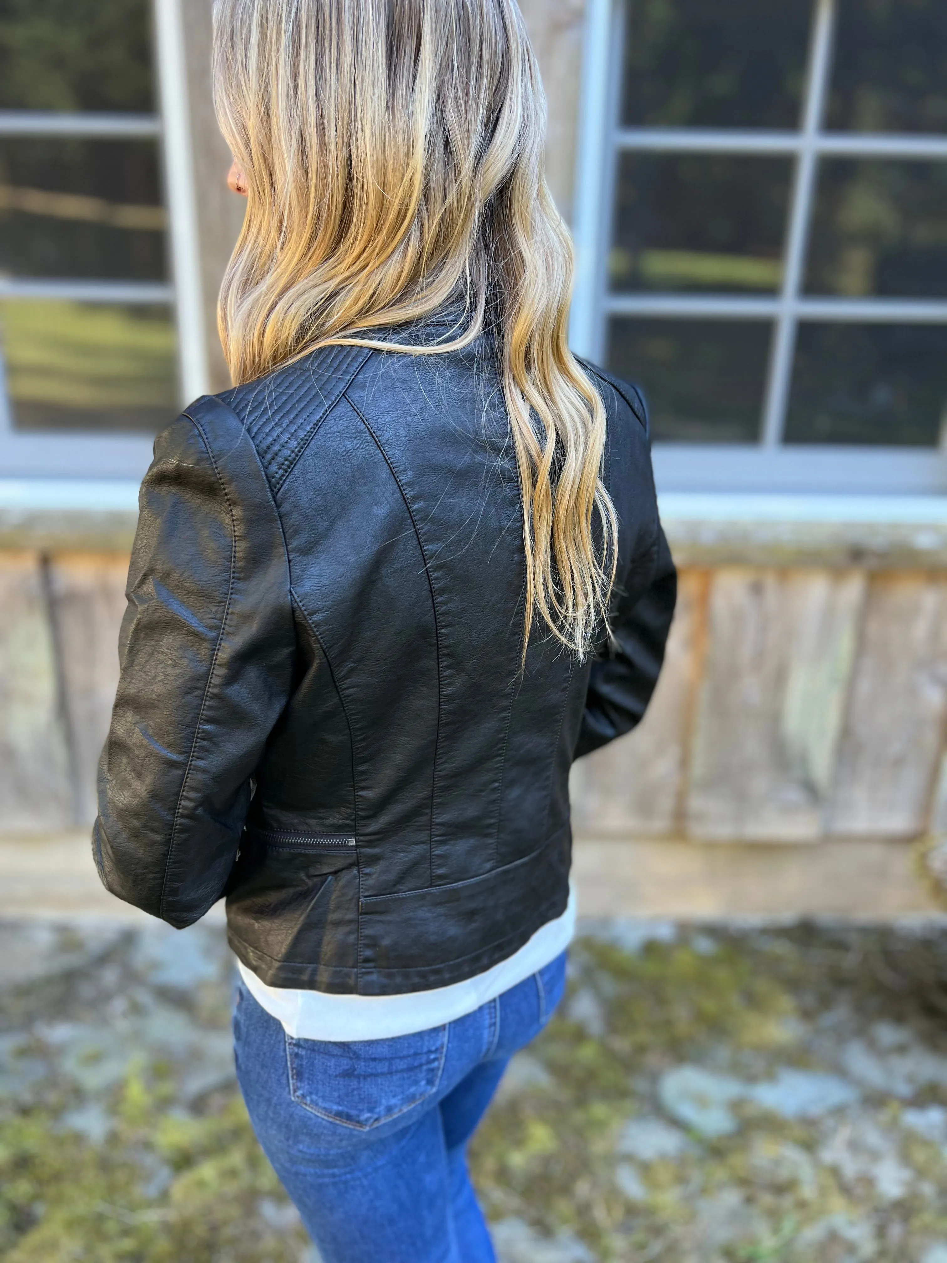 Karina Moto Jacket (Black)