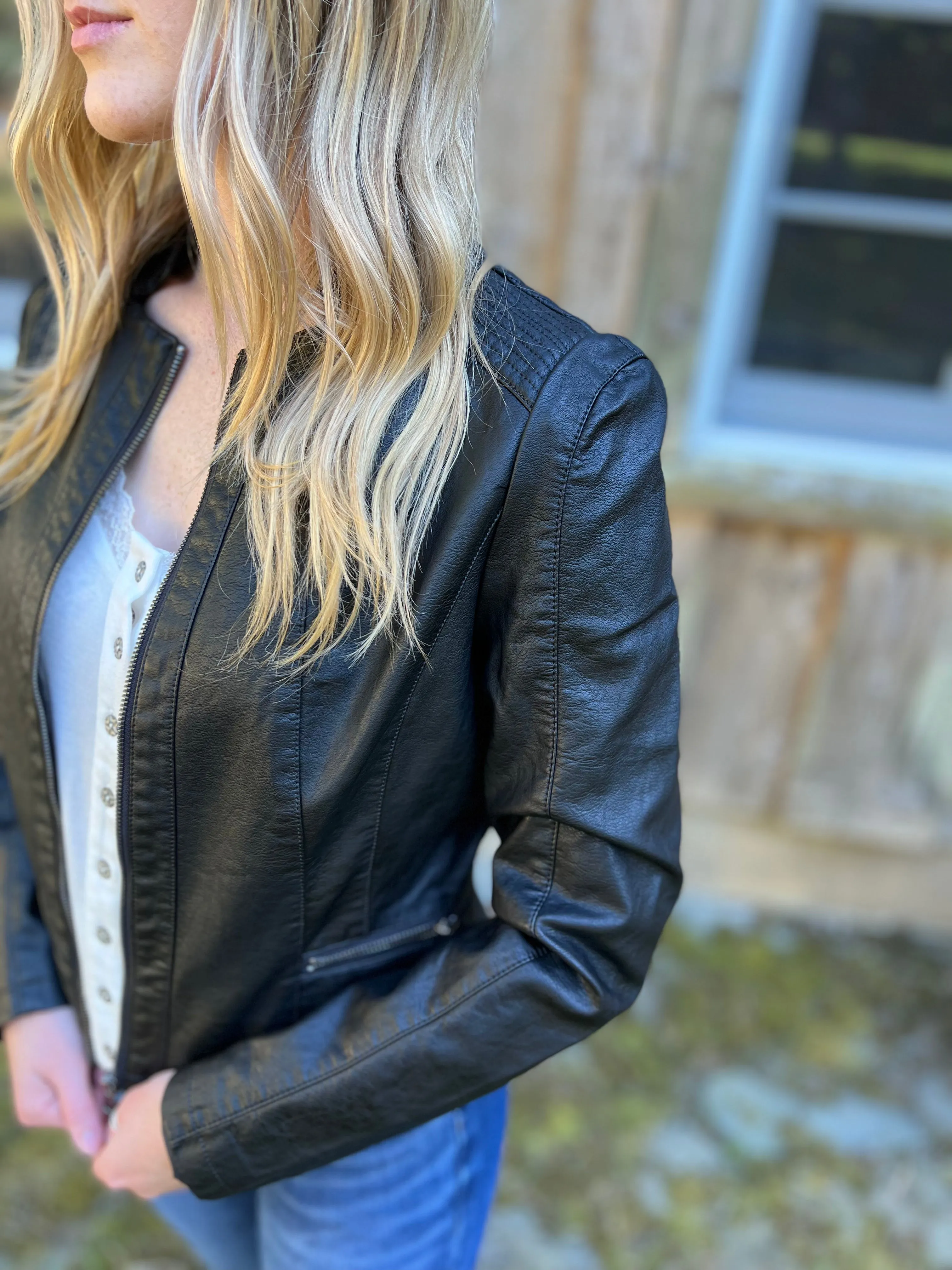 Karina Moto Jacket (Black)