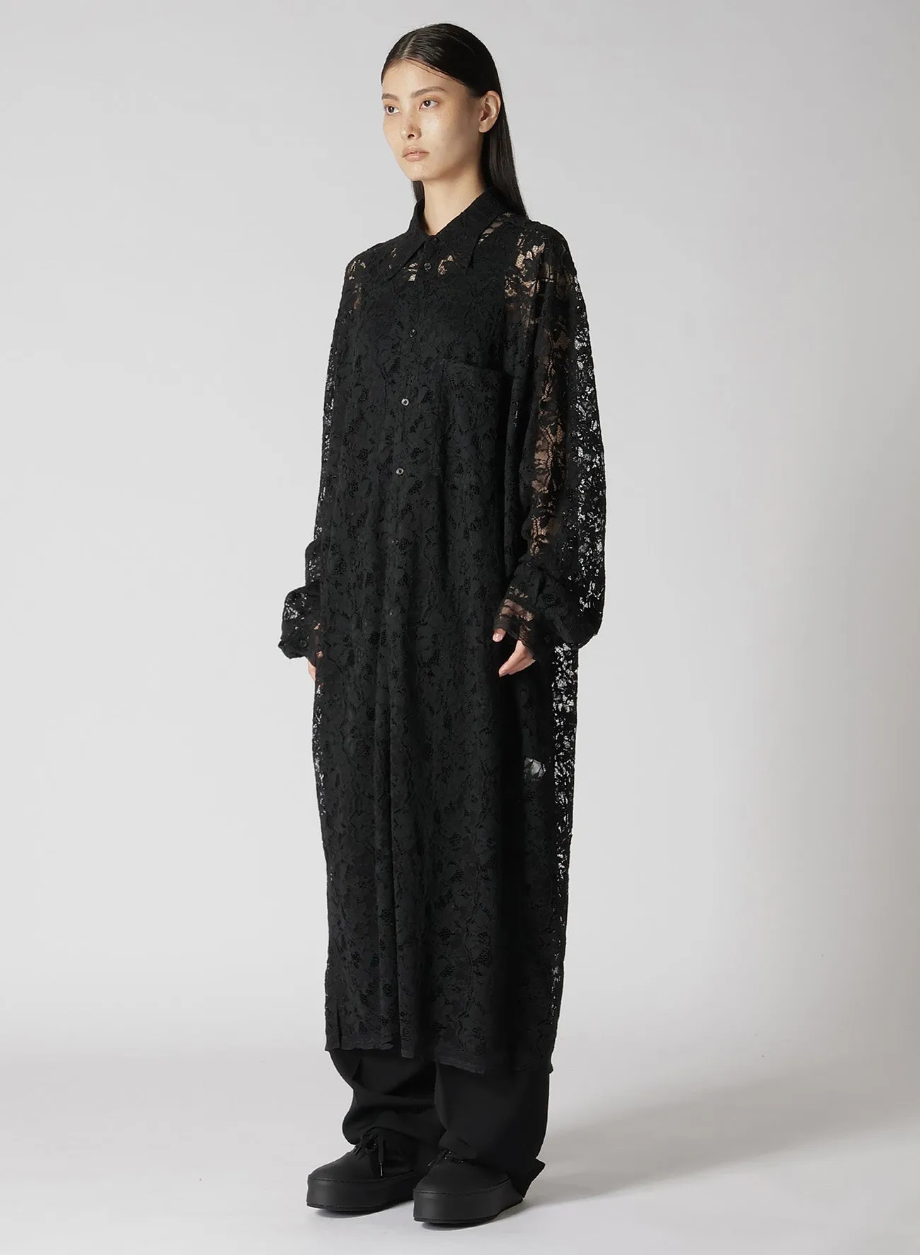 LACE LONG SHIRT
