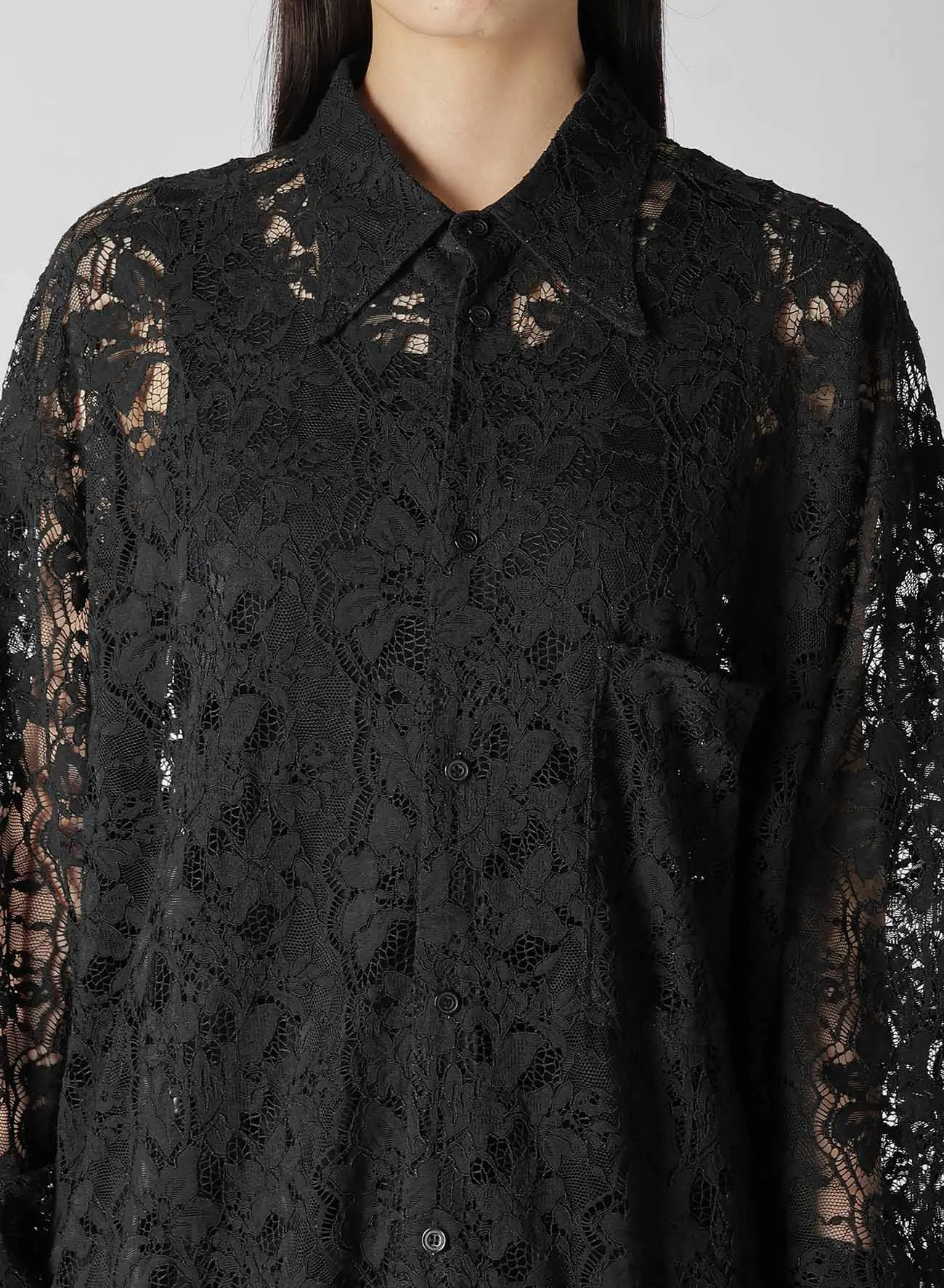 LACE LONG SHIRT