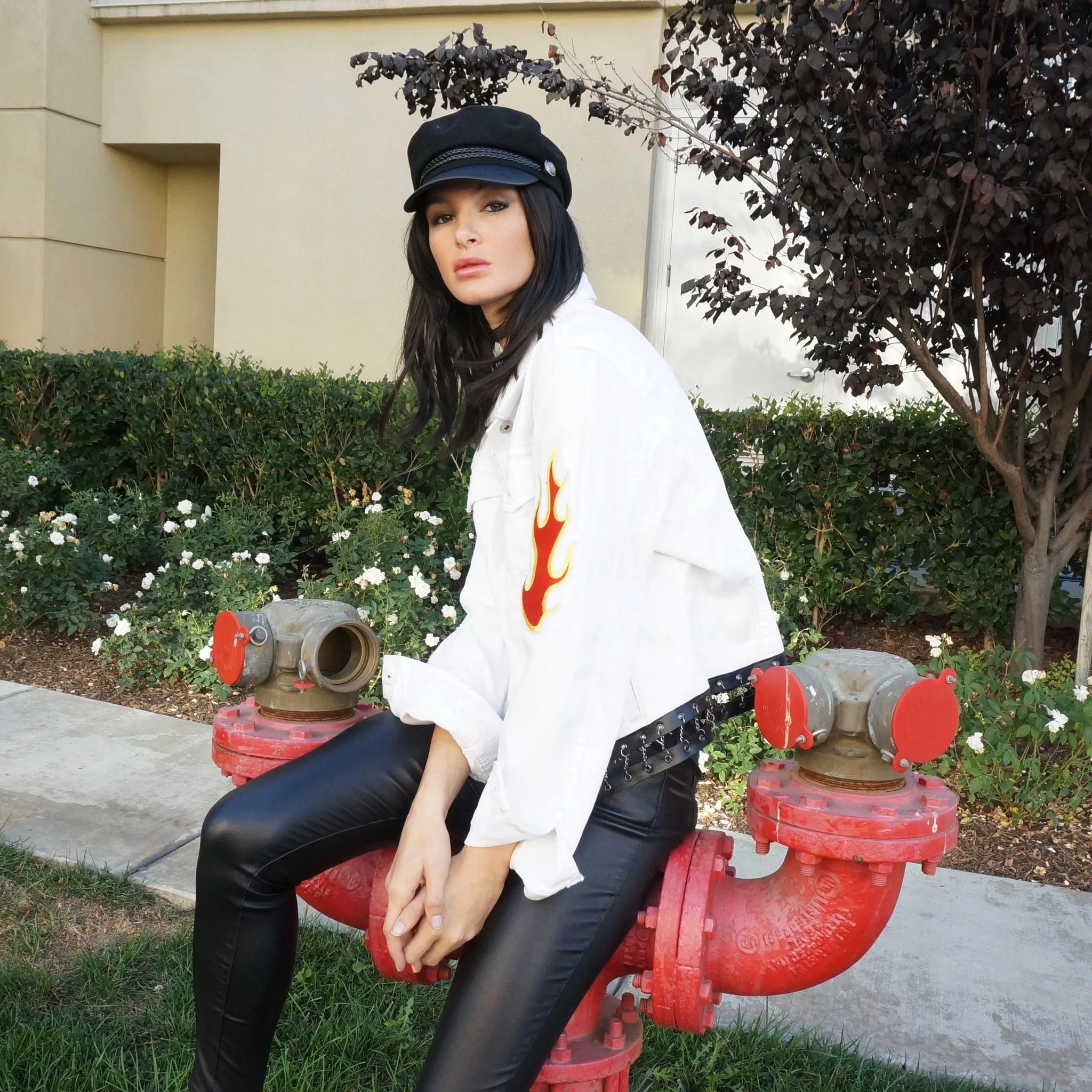 Light My Fire White Denim Jacket
