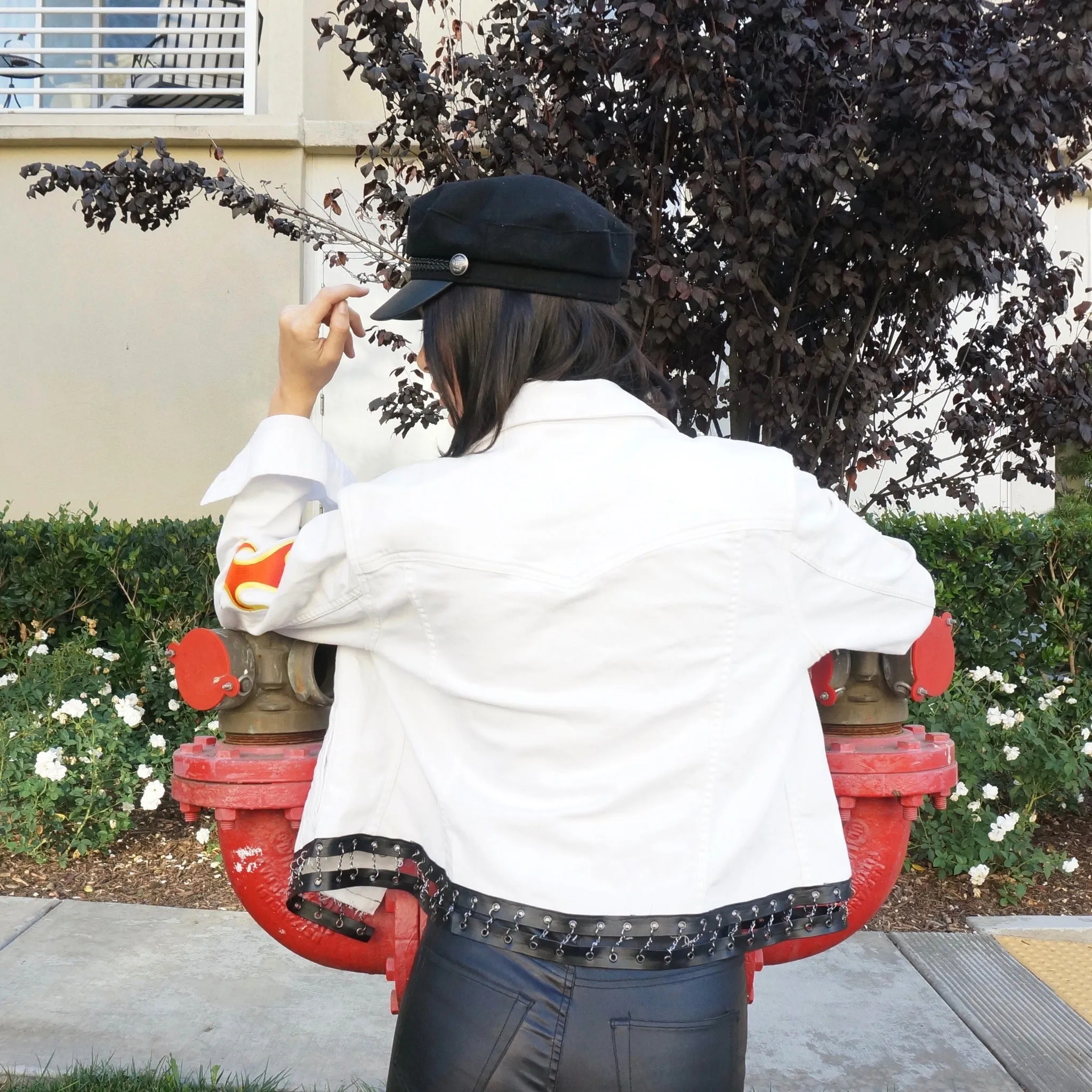 Light My Fire White Denim Jacket