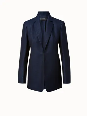 Long Jacket in Wool Lurex