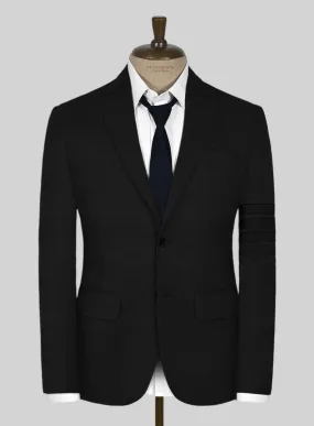 Napolean Black Wool Black Bar Jacket