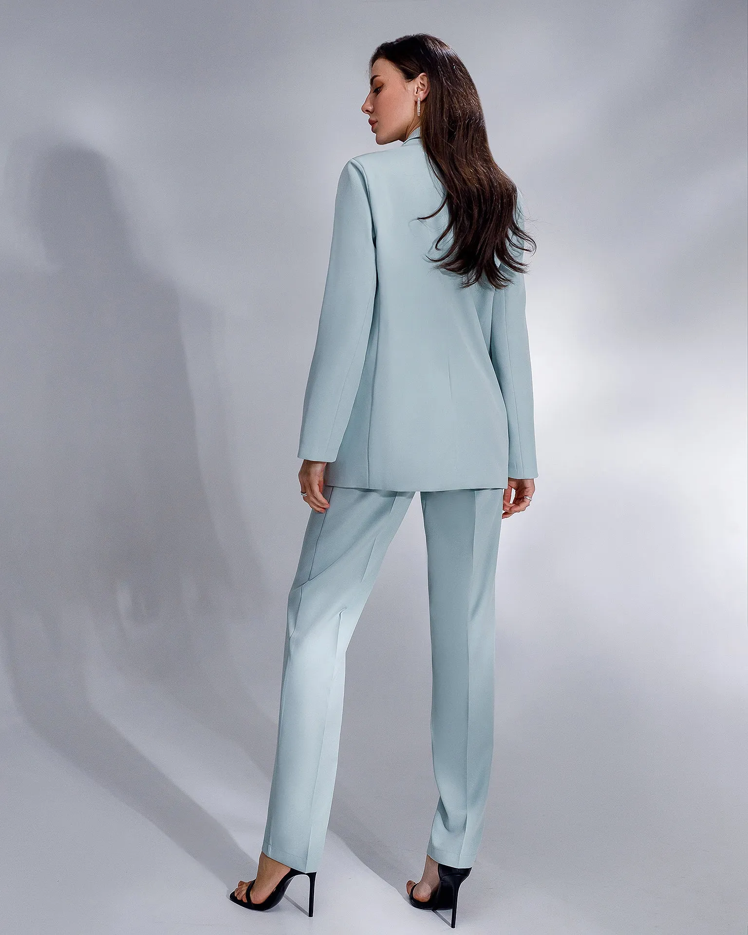 Olive Double-Breasted Suit 2-Piece