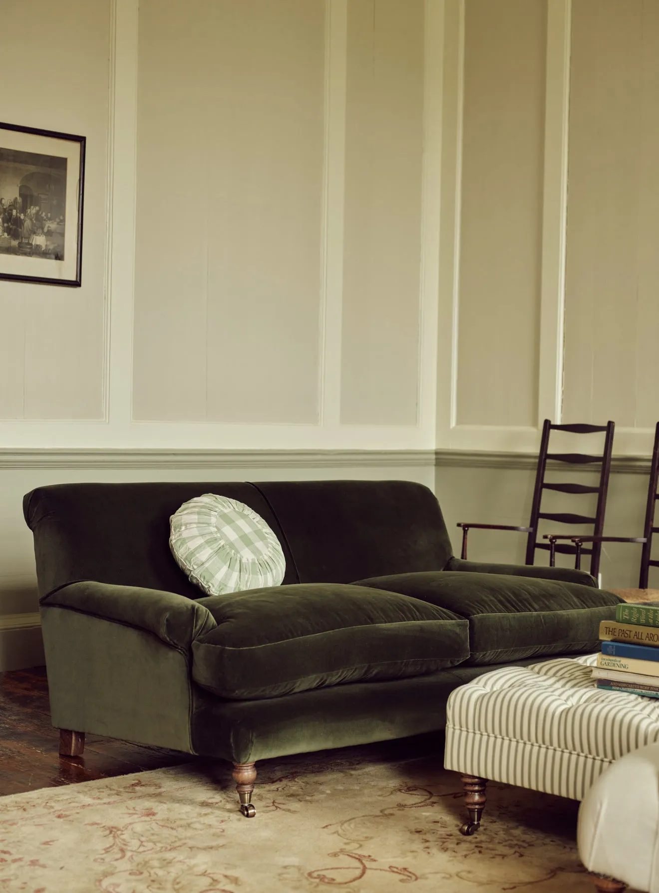 Remy Sofa, Two Seater, Rust Velvet