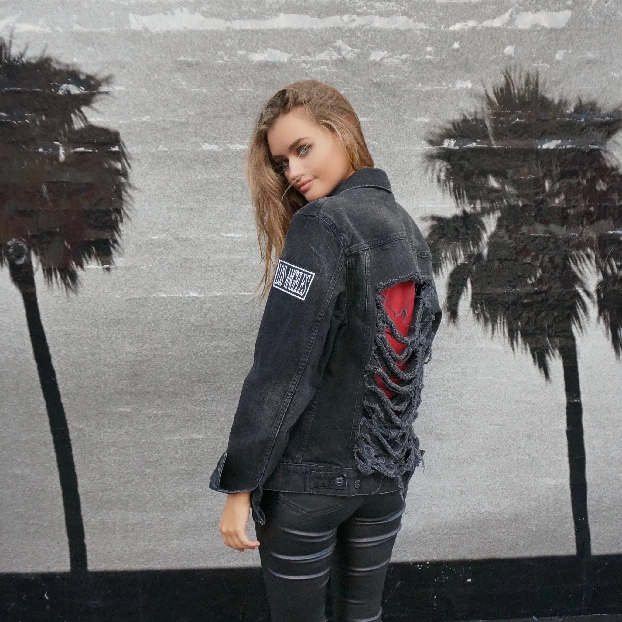 RESTOCKED SOON Show Me Yours & I'll Show You Mine Black Denim Jacket