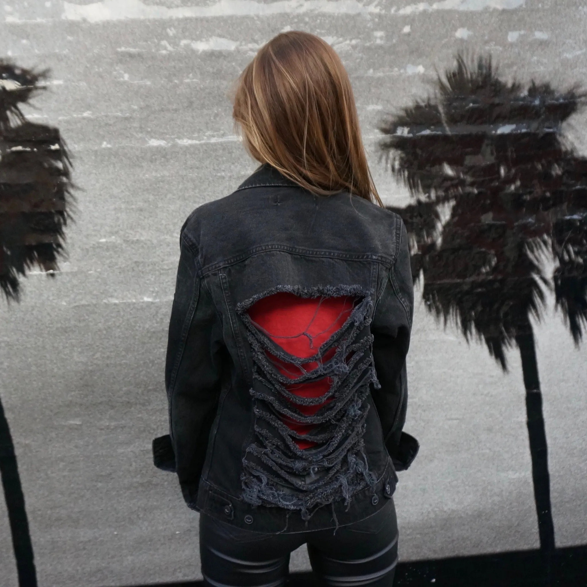 RESTOCKED SOON Show Me Yours & I'll Show You Mine Black Denim Jacket