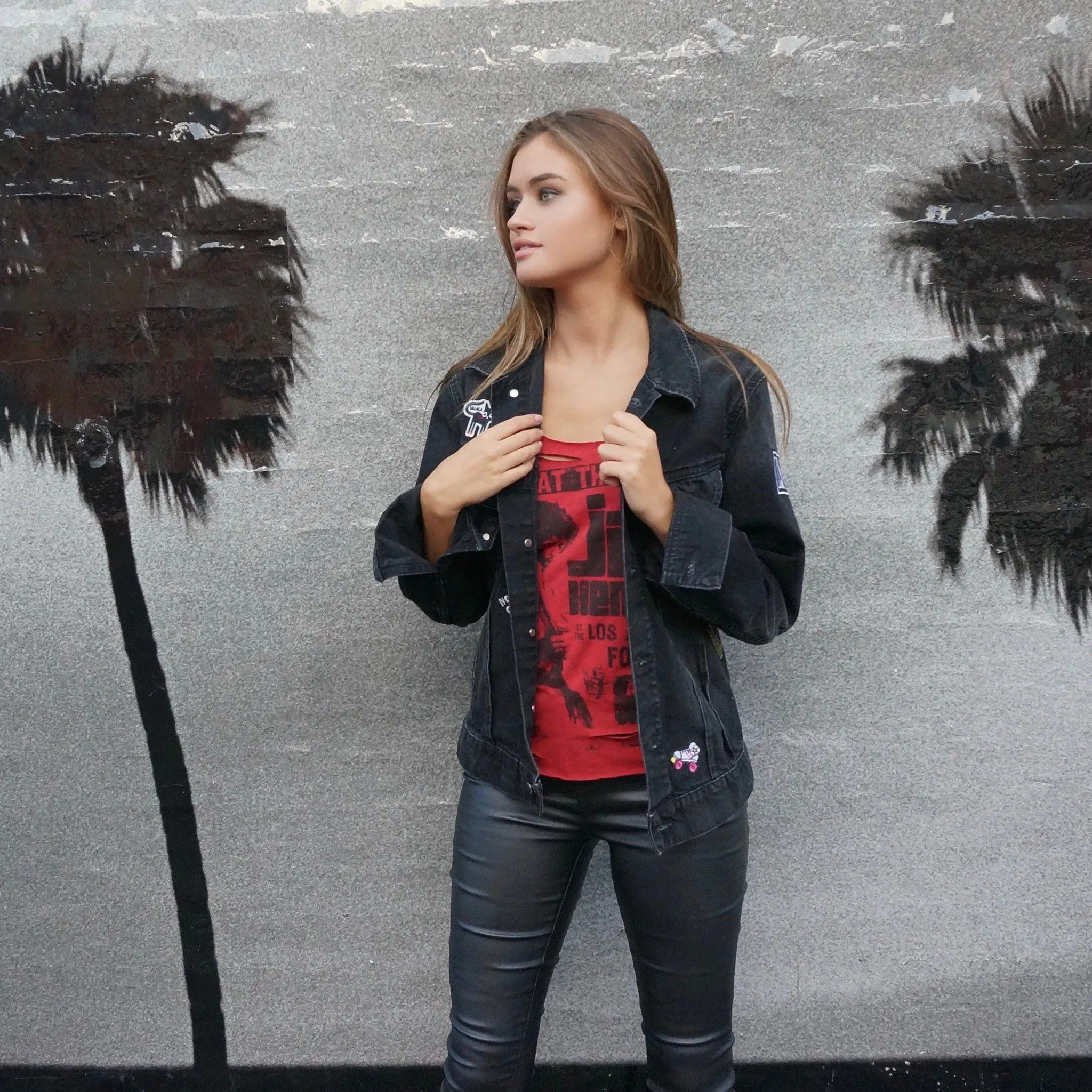 RESTOCKED SOON Show Me Yours & I'll Show You Mine Black Denim Jacket