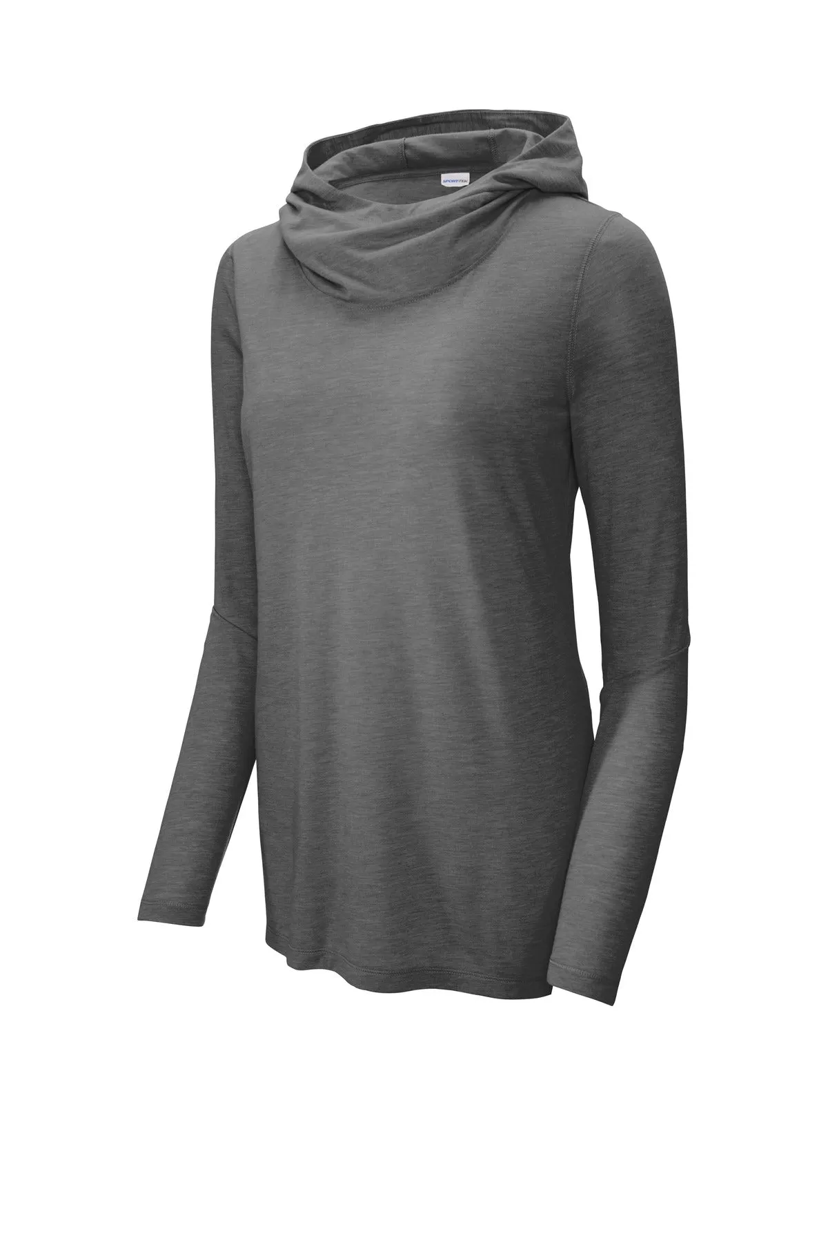 Sport-Tek Ladies PosiCharge Tri-Blend Wicking Long Sleeve Hoodie LST406