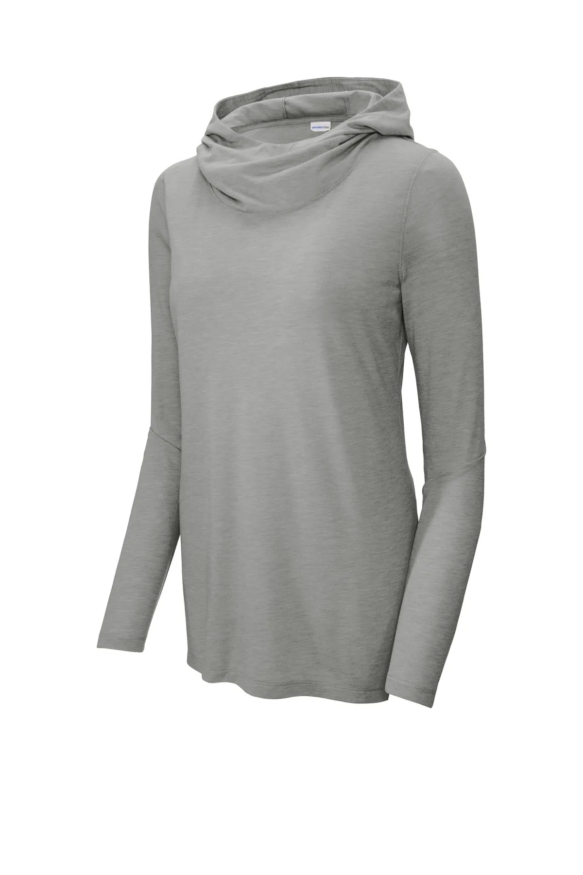 Sport-Tek Ladies PosiCharge Tri-Blend Wicking Long Sleeve Hoodie LST406