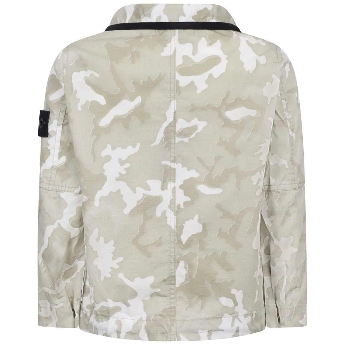 Stone Island Junior Boys Jacket - Light Camouflage Popover Jacket