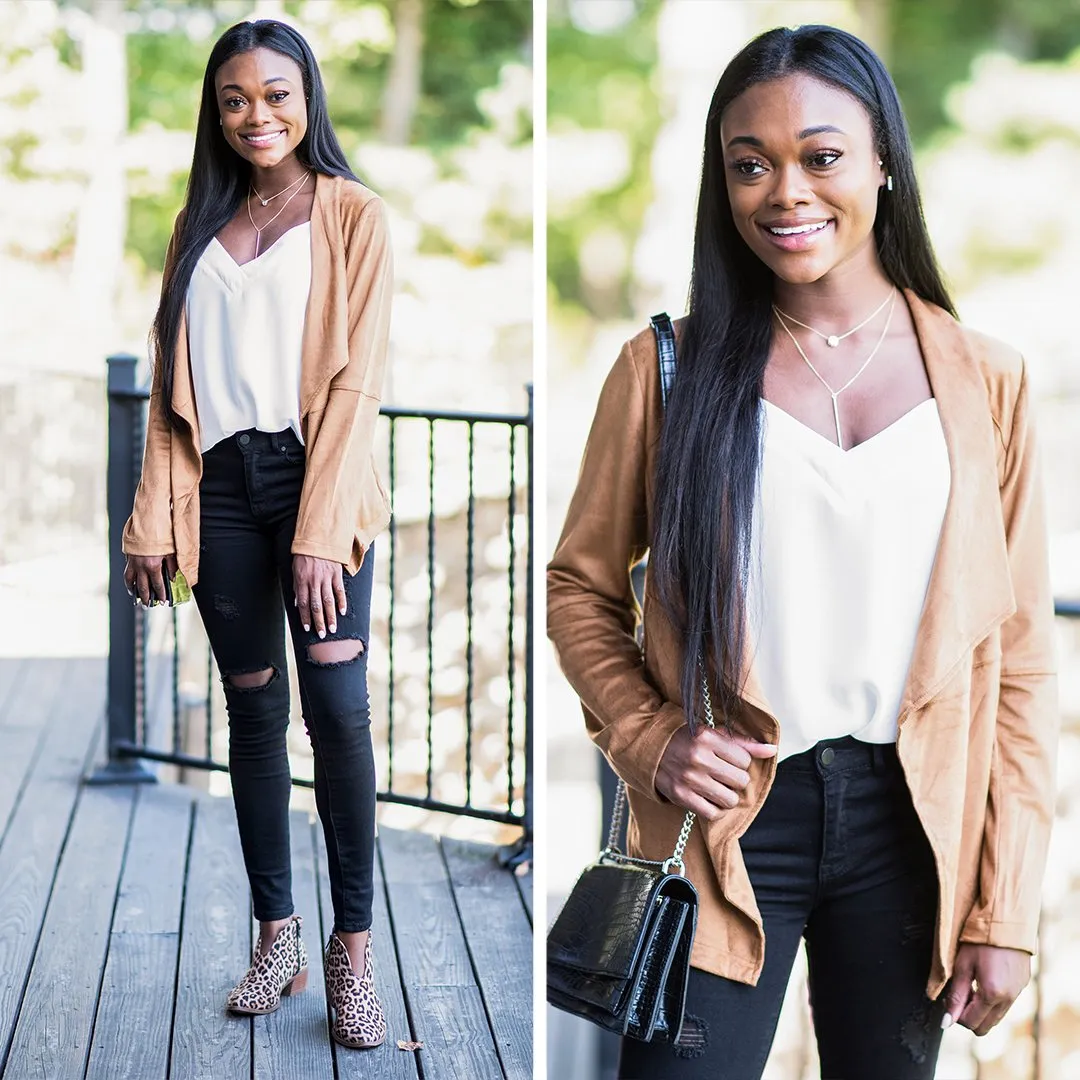 Take It To Heart Camel Brown Jacket