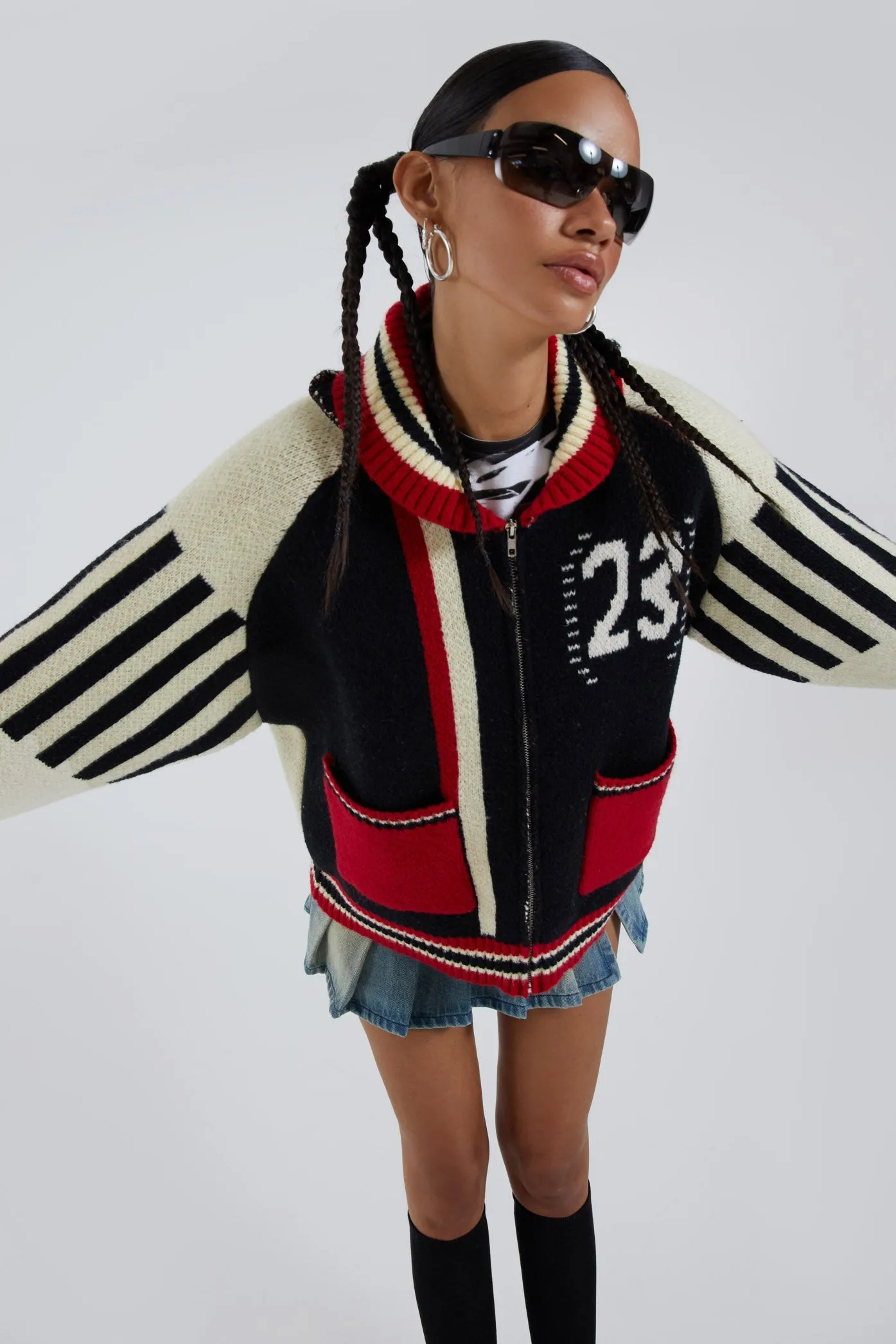 Team 23 Knitted Zip Through