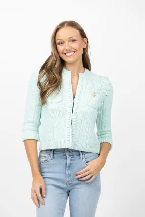 Tyler Boe Cotton Blend Jacket in Lake Blue