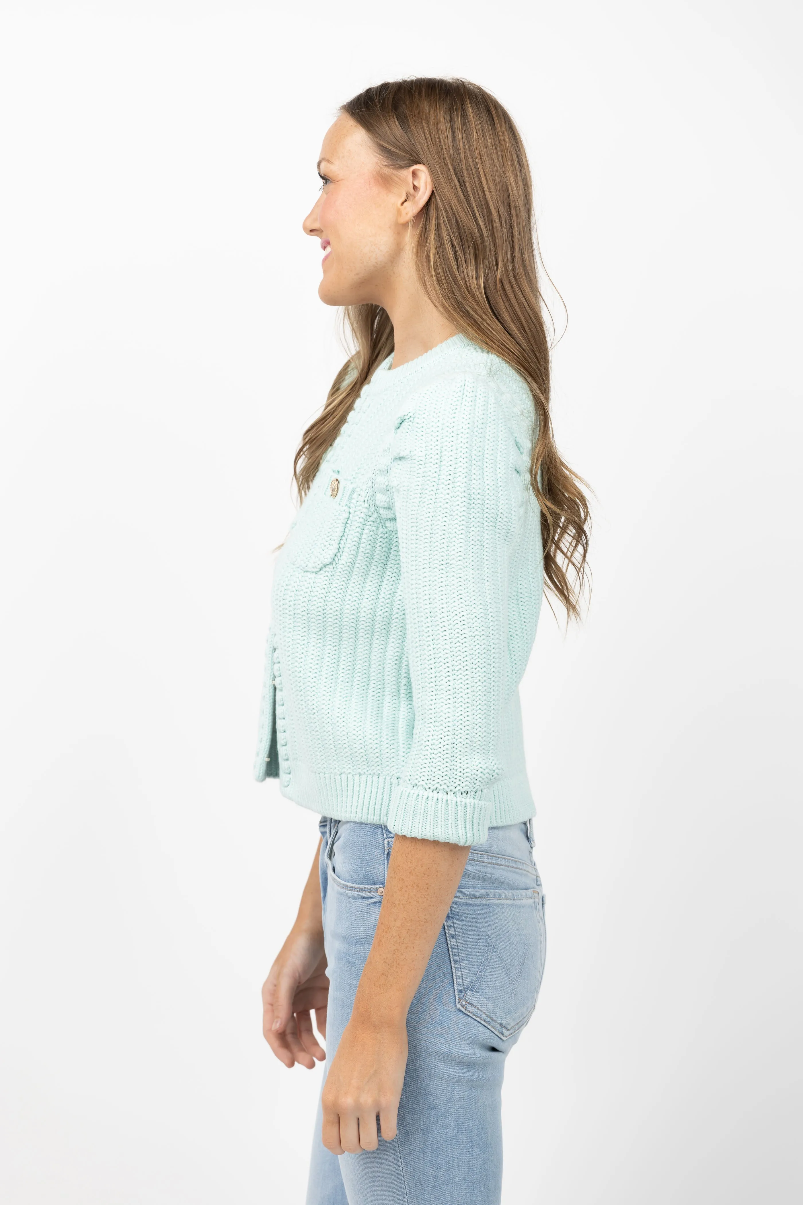 Tyler Boe Cotton Blend Jacket in Lake Blue