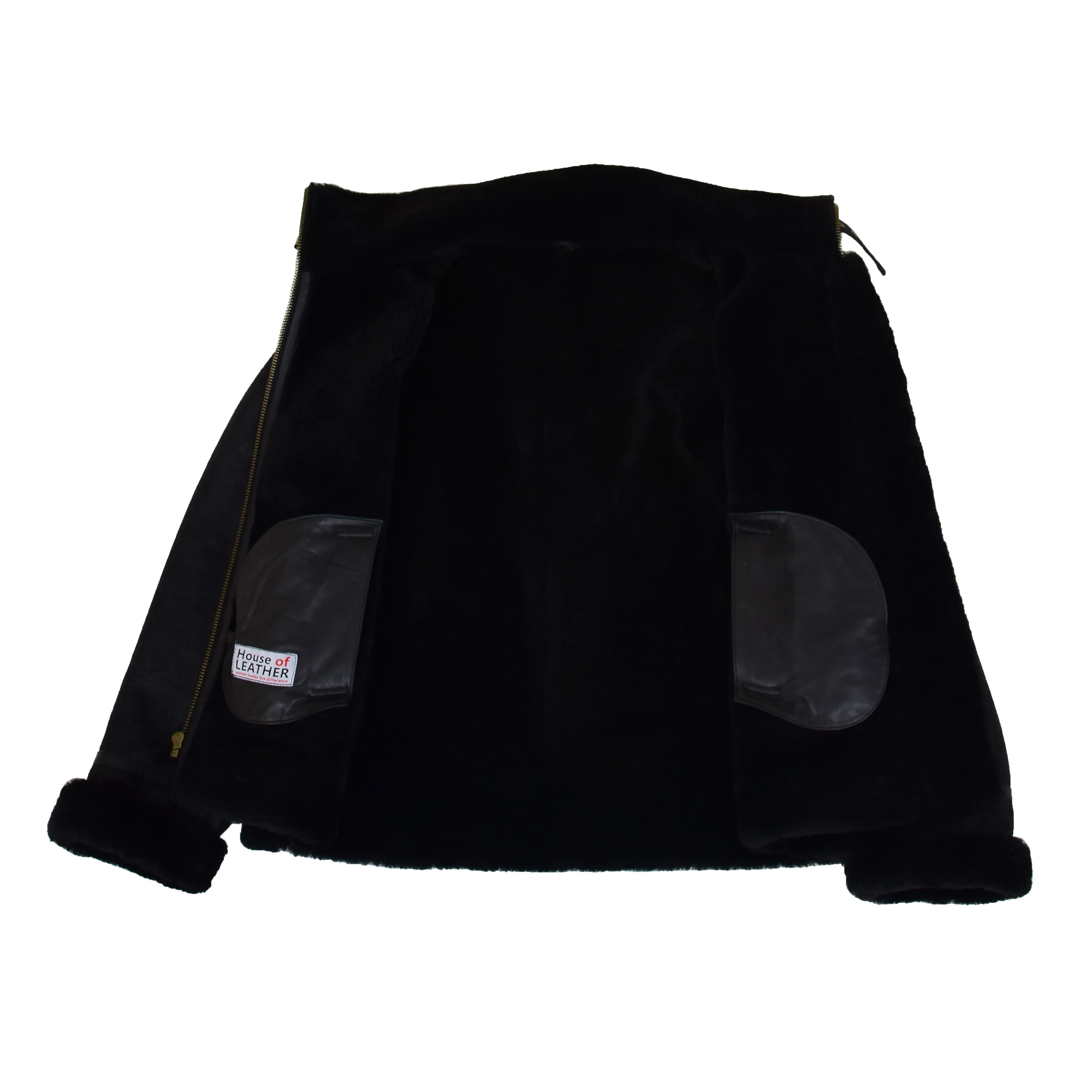 Womens Sheepskin B3 Detachable Hoodie Jacket Naomi Black