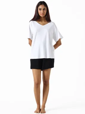 Wunderlove Black Regular Fit Supersoft Shorts