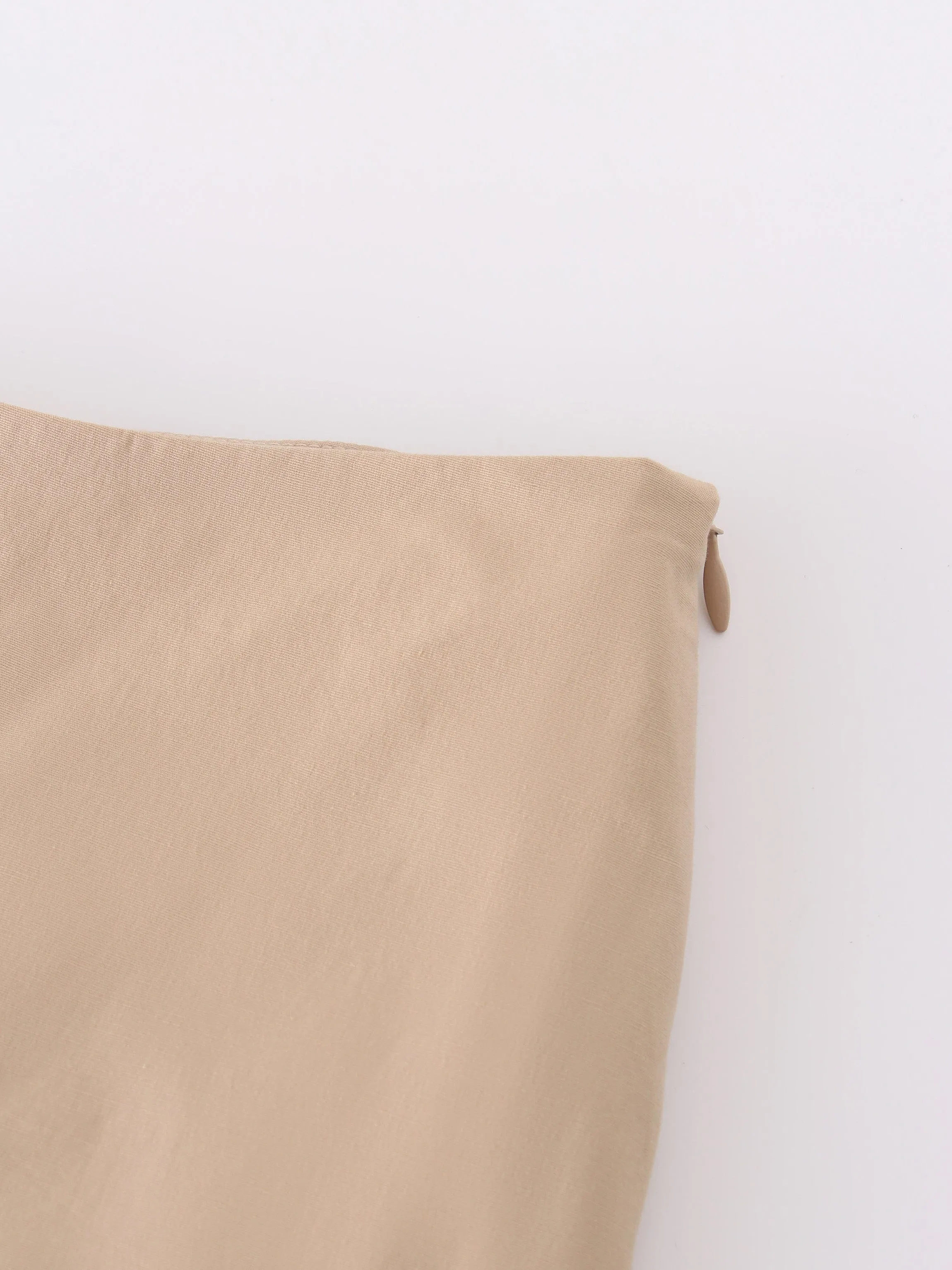 YOLK TIERED SKIRT-TAN