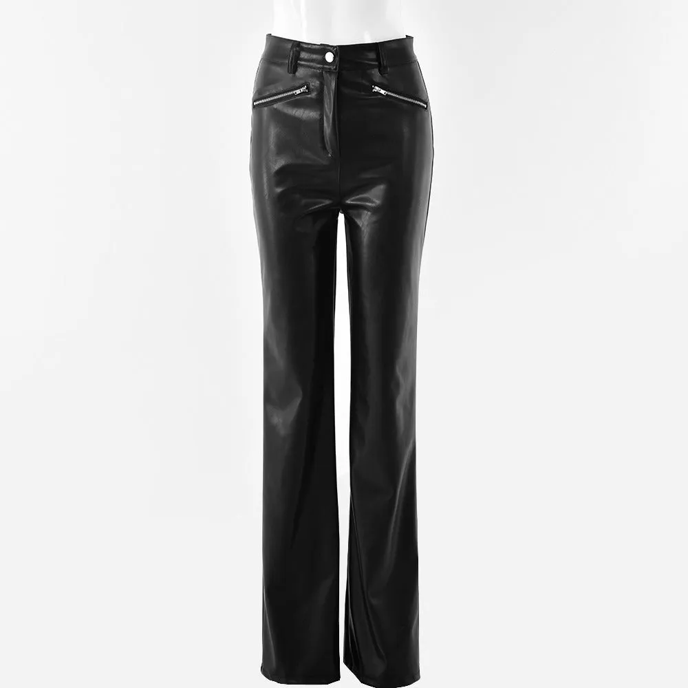 YUKI: Stylish Faux Leder Pants, 2 Farben